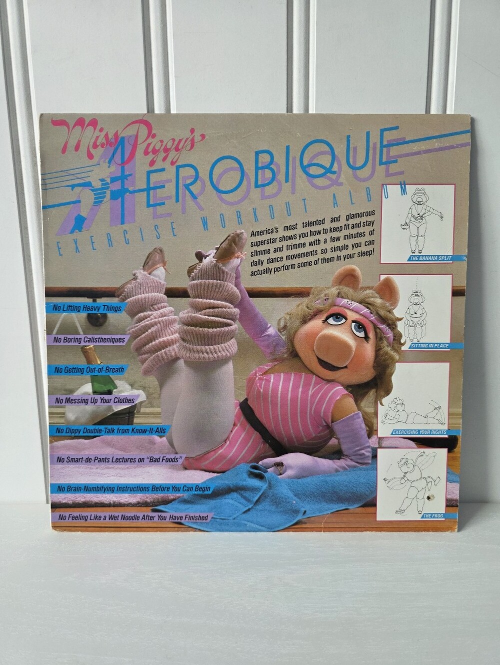 Vintage Miss Piggy's Aerobique Exercise Album Warner Bros 1982 Vinyl LP Record
